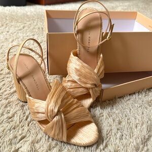 Brand new Loeffer Randall heeled sandals.